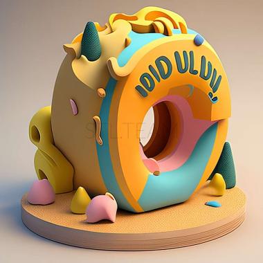 3D model Donut County game (STL)